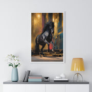 Elegant Horse Art Print, Framed Wall Decor, Equine Painting, Home Office Decor, Animal Lover Gift, Birthday, Anniversary, Christmas