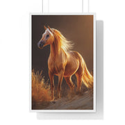 Elegant Horse Art Print, Stunning Wall Decor, Horse Lover Gift, Nature Photography, Home Aesthetic, Framed Poster