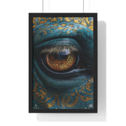 Mystical Eye Art Print, Vertical Framed Poster for Home Decor, Unique Gift, Spiritual Room, Gallery Wall