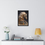 Stunning Horse Art Print, Vertical Framed Poster, Home Decor, Equestrian Gift, Wall Art