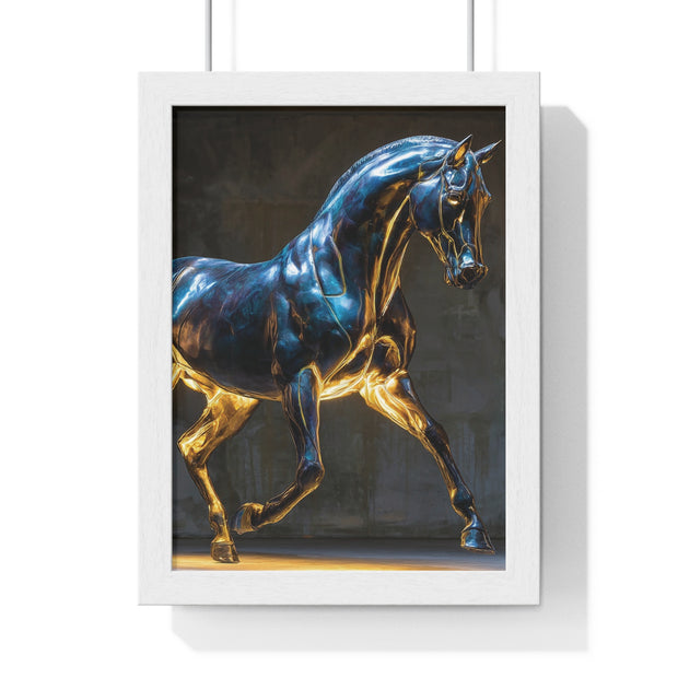 Elegant Horse Framed Wall Art Print, Modern Home Decor, Equestrian Decor, Gallery Wall Art, Horse Lover Gift