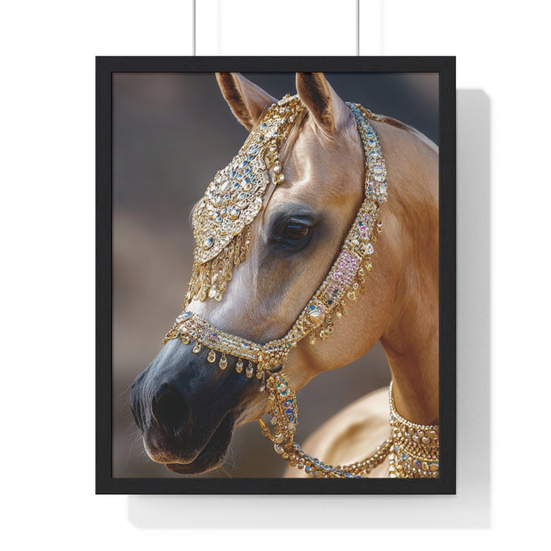 Elegant Horse Framed Wall Art, Equine Decor, Horse Lover Gift, Home Decoration, Nature Art Print