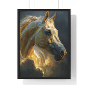 Majestic Horse Vertical Framed Poster, Equine Art, Home Decor, Gift for Horse Lovers, Animal Lovers Wall Art