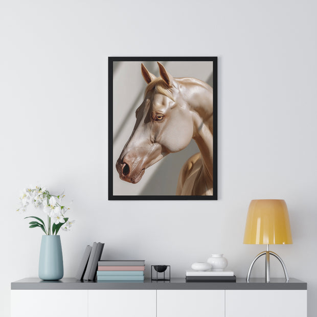 Elegant Horse Framed Poster, Art Decor, Animal Wall Art, Horse Lover Gift, Home Interior, Equine Photography