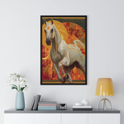 Majestic Horse Art Print, Vertical Framed Poster for Horse Lovers, Equine Wall Decor, Equestrian Gifts, Nature-Inspired Home Art