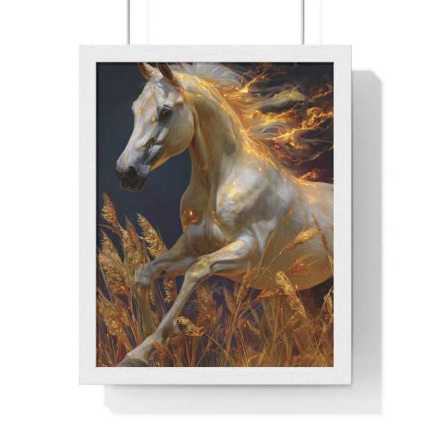 Majestic Horse Framed Art Print - Equestrian Decor, Nature Wall Art, Horse Lover Gift, Home Decoration, Animal Poster