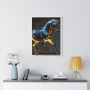 Elegant Horse Framed Wall Art Print, Modern Home Decor, Equestrian Decor, Gallery Wall Art, Horse Lover Gift
