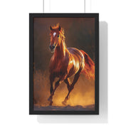 Majestic Horse Framed Poster, Equine Wall Art, Rustic Home Decor, Animal Lover Gift, Equestrian Decor, Farmhouse Wall Art