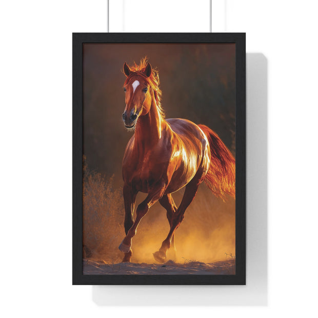 Majestic Horse Framed Poster, Equine Wall Art, Rustic Home Decor, Animal Lover Gift, Equestrian Decor, Farmhouse Wall Art