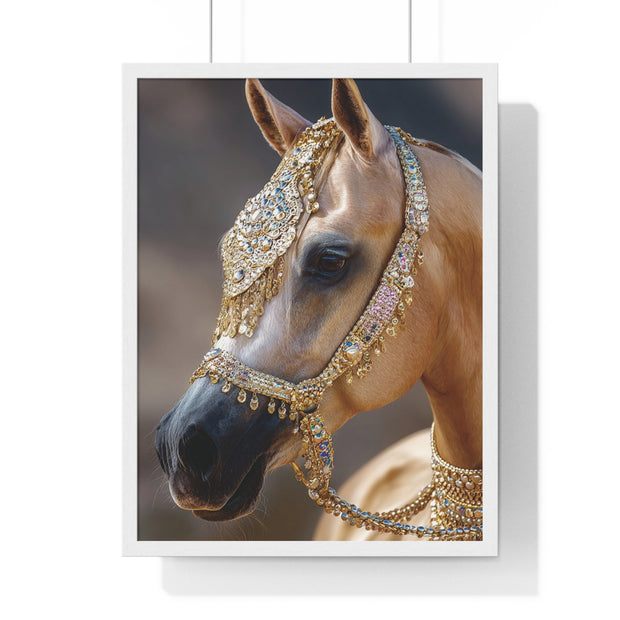 Elegant Horse Framed Wall Art, Equine Decor, Horse Lover Gift, Home Decoration, Nature Art Print
