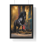Elegant Horse Art Print, Framed Wall Decor, Equine Painting, Home Office Decor, Animal Lover Gift, Birthday, Anniversary, Christmas