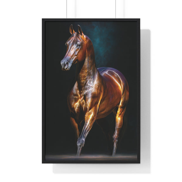 Equine Masterpiece Framed Art Print, Horse Wall Decor, Equestrian Gift, Home Office Art, Equine Enthusiast Decoration
