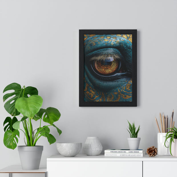 Mystical Eye Art Print, Vertical Framed Poster for Home Decor, Unique Gift, Spiritual Room, Gallery Wall