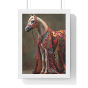 Vibrant Horse Art Print, Elegant Wall Decor, Farmhouse Style Home Decor, Gift for Horse Lovers, Equestrian Artwork