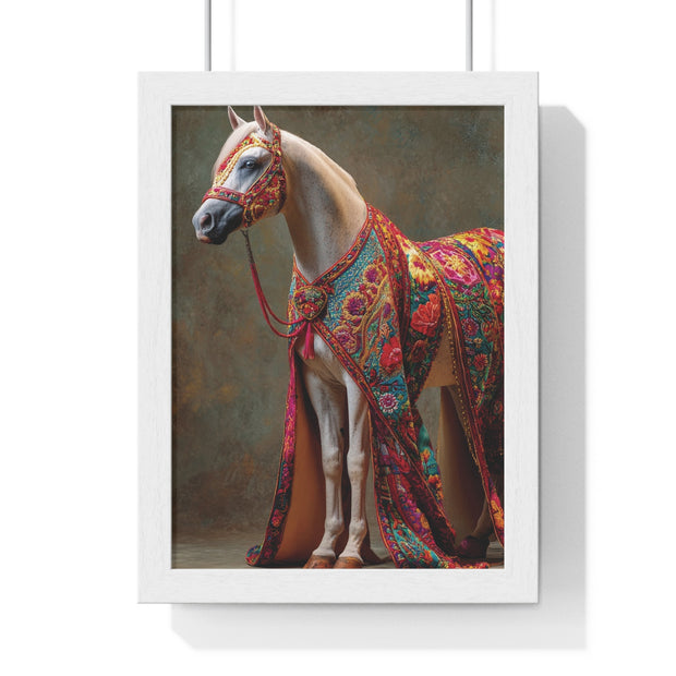 Vibrant Horse Art Print, Elegant Wall Decor, Farmhouse Style Home Decor, Gift for Horse Lovers, Equestrian Artwork