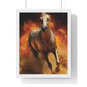 Majestic Horse Framed Poster | Wall Art for Animal Lovers, Equestrian Home Decor, Gift for Horse Enthusiasts, Motivational Art, Equine Decor