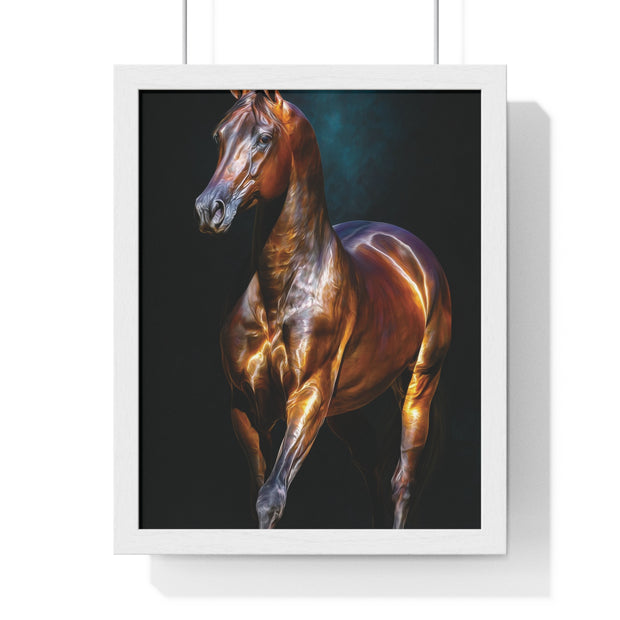 Equine Masterpiece Framed Art Print, Horse Wall Decor, Equestrian Gift, Home Office Art, Equine Enthusiast Decoration