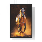 Majestic Horse Framed Poster - Equestrian Art, Horse Lover Gift, Home Decor, Animal Lover Wall Art, Rustic Style
