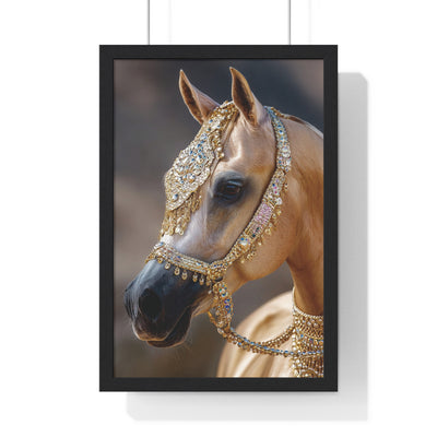 Elegant Horse Framed Wall Art, Equine Decor, Horse Lover Gift, Home Decoration, Nature Art Print