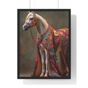 Vibrant Horse Art Print, Elegant Wall Decor, Farmhouse Style Home Decor, Gift for Horse Lovers, Equestrian Artwork