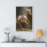 Elegant Horse Art Print, Horse Lover Gift, Wall Decor for Equestrians, Inspirational Home Art, Vertical Framed Horse Poster