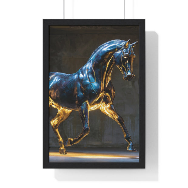 Elegant Horse Framed Wall Art Print, Modern Home Decor, Equestrian Decor, Gallery Wall Art, Horse Lover Gift