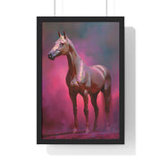 Elegant Horse Wall Art Print, Vertical Framed Poster, Equestrian Decor, Horse Lover Gift, Home Aesthetic, Animal Art