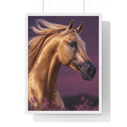 Majestic Horse Framed Poster | Equine Art Print for Home Decor | Ideal Gift for Horse Lovers, Equestrian Decor, Wall Art