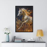 Majestic Horse Framed Art Print - Equestrian Decor, Nature Wall Art, Horse Lover Gift, Home Decoration, Animal Poster