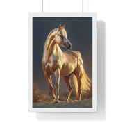 Majestic Horse Framed Poster, Equine Wall Art, Elegant Home Decor, Gift for Horse Lovers, Unique Nature Art, Horse Lover's Gift