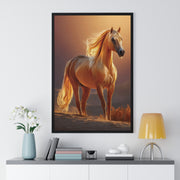 Majestic Horse Framed Poster - Equestrian Art, Farmhouse Decor, Wall Art, Horse Lover Gift, Nature Print