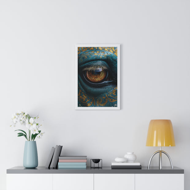 Mystical Eye Art Print, Vertical Framed Poster for Home Decor, Unique Gift, Spiritual Room, Gallery Wall