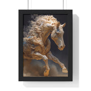 Stunning Horse Art Print, Vertical Framed Poster, Home Decor, Equestrian Gift, Wall Art