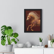 Majestic Horse Art Print, Vertical Framed Poster, Horse Decor, Equestrian Gift, Wall Art for Home, Animal Lover Decoration
