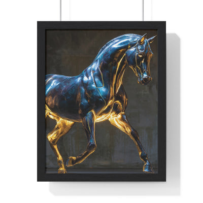 Elegant Horse Framed Wall Art Print, Modern Home Decor, Equestrian Decor, Gallery Wall Art, Horse Lover Gift