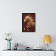 Majestic Horse Art Print, Vertical Framed Poster, Horse Decor, Equestrian Gift, Wall Art for Home, Animal Lover Decoration