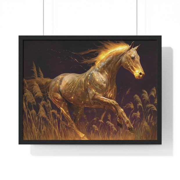 Majestic Horse Framed Art Print, Bohemian Home Decor, Horse Lover Gift, Equine Wall Art, Nature Poster, Ranch Decor