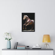 Elegant Horse Art Print, Home Decor, Equestrian Wall Art, Gift for Horse Lovers, Framed Poster Decoration