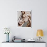 Elegant Horse Framed Poster, Art Decor, Animal Wall Art, Horse Lover Gift, Home Interior, Equine Photography