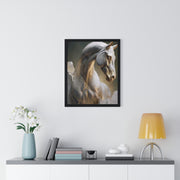 Elegant Horse Sculpture Wall Art, Horse Decor, Modern Framed Poster, Home Decor, Gift for Animal Lovers, Art for Living Room