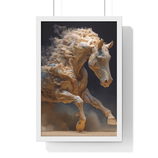 Stunning Horse Art Print, Vertical Framed Poster, Home Decor, Equestrian Gift, Wall Art