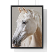 Elegant Horse Portrait Framed Art, Wall Decor, Home Decor, Equestrian Gift, Modern Wall Art