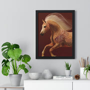 Majestic Horse Art Print, Vertical Framed Poster, Horse Decor, Equestrian Gift, Wall Art for Home, Animal Lover Decoration