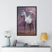 Majestic Winged Horse Wall Art, Fantasy Home Decor, Gift for Animal Lovers, Dreamy Artwork, Enchanted Living Room Accent