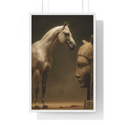 Elegant Equine Art Poster, Horse Wall Decor, Framed Horse Photography, Animal Lover Gift, Home Office Art, Equestrian Decor