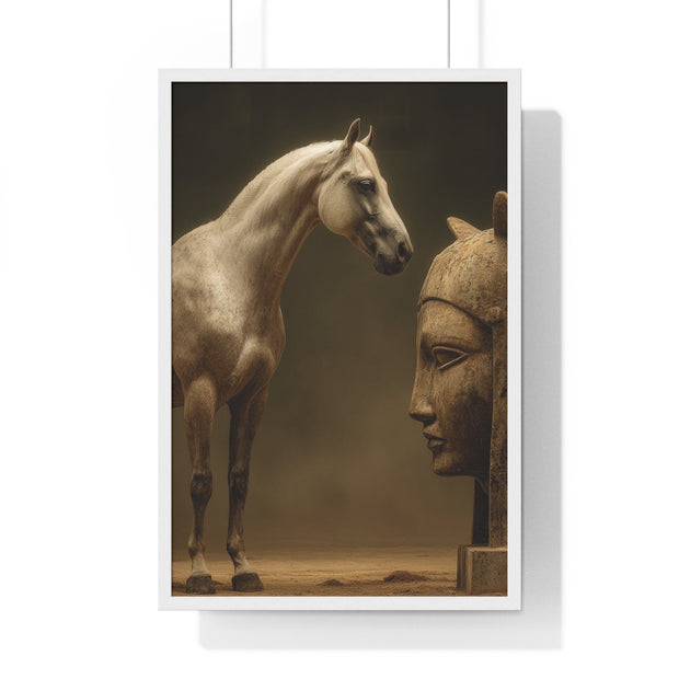 Elegant Equine Art Poster, Horse Wall Decor, Framed Horse Photography, Animal Lover Gift, Home Office Art, Equestrian Decor