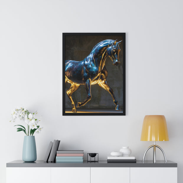 Elegant Horse Framed Wall Art Print, Modern Home Decor, Equestrian Decor, Gallery Wall Art, Horse Lover Gift