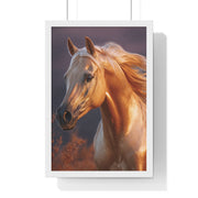 Majestic Horse Framed Poster | Equine Wall Art | Nature Decor | Gift for Horse Lovers | Equestrian Home Decor | Birthday & Housewarming