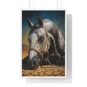Stunning Horse Art Print, Vertical Framed Poster, Equestrian Decor, Animal Lover Gift, Rustic Home Art, Western Wall Art