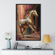 Majestic Horse Vertical Framed Poster | Equestrian Home Decor, Animal Art, Wall Art, Gift for Horse Lovers, Modern Art